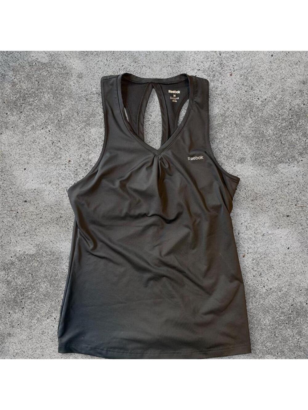 Reebok black sports tank